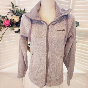 AVALANCHE GRAY ZIP JACKET WITH ZIP POCKETS AND THUMB HOLE SLEEVES SIZE SMALL